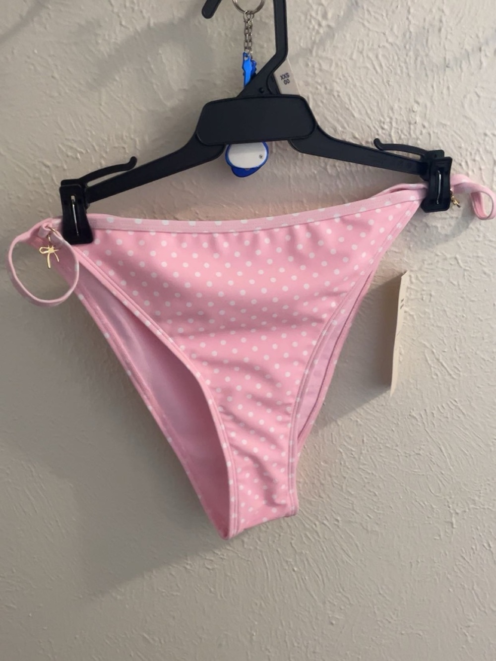 Pink Polka Dot Bikini Bottoms